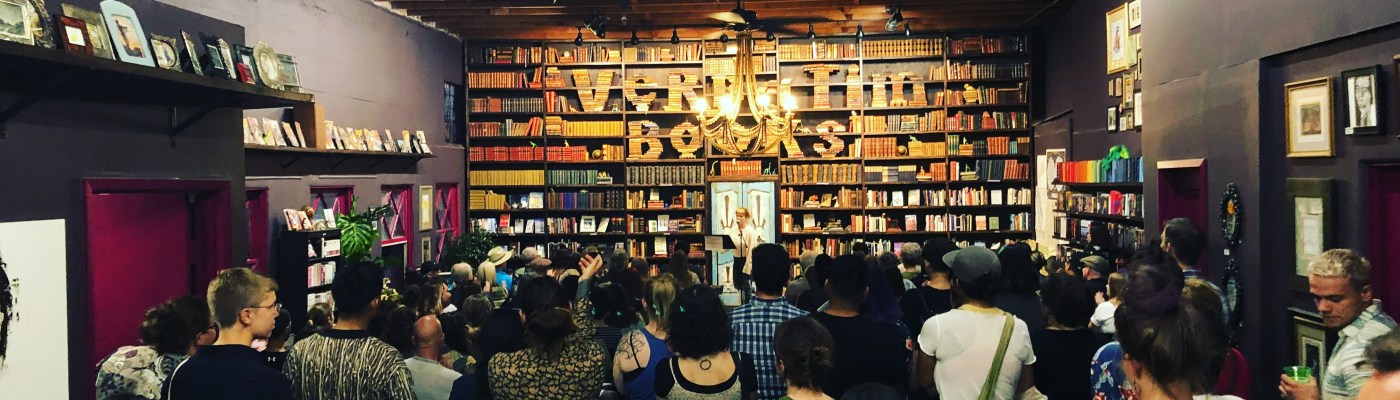 Detail of crowd at Writers for Migrant Justice