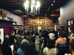 Detail of crowd at Writers for Migrant Justice